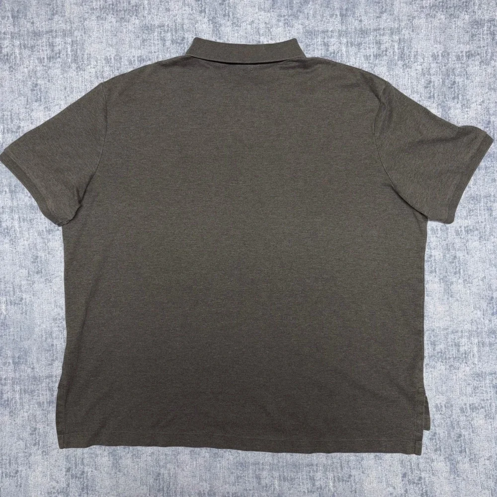 Polo Ralph Lauren Mens XXL Charcoal Grey Pima Soft Touch Short Sleeve Polo Shirt